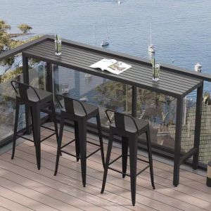 All lron Bar metal stools Bar chairs Restaurant high stools High back chairs Bar Stool Industrial Style Chair for Bar