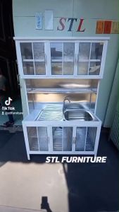 ตู้ซิงค์ต่อบน โครงเหล็ก 120 cm