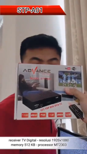 Advance Set Top Box TV Digital STB Receiver Penerima Siaran Full HD/ kabel HDMI / Untuk Semua TV/ STP-A01 Wifi Bisa Youtube