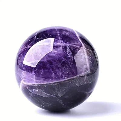 5PCS Natural Amethyst Healing Crystal Energy Crystal Gem Gemstone Yoga Decoration Extremely Beautiful Healing Crystal Gem Ball!