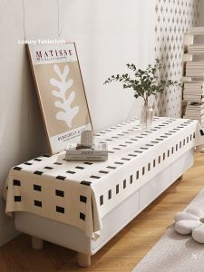 Luxurious Dustproof Oil-resistant TV Cabinet Cover Cloth Living Room Dining Sideboard Waterproof No-wash Tabletop Protection Pad