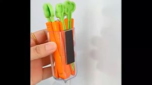 Penjepit Kemasan Makanan Ringan Motif Wortel Klip Segel Plastik Praktis MX1058 ZIORRA