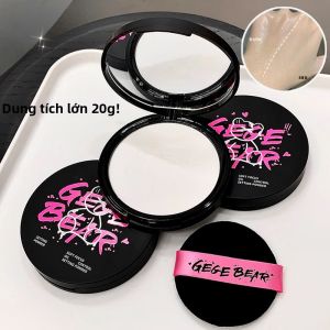 Phấn Phủ Dạng Nén Gege Bear Dung Tích Lớn Kiềm Dầu Lì Mịn Lâu Trôi Làm Sáng Da Phù Hợp Với Mọi Loại Da