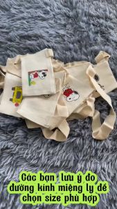 Túi treo ly cốctúi đựng ly giữ nhiệt (cup holder) Ginko  in hình SNOOPY ( nhiều mẫu mới)