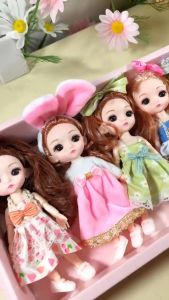 ตุ๊กตาบาร์บี้ ชุดกล่องของขวัญ 16 ซม. หนึ่งในที่นี่ แต่งตัวเป็นของ ขวัญวันเกิดของเล่นเด็กผู้หญิงจำลองเจ้าหญิง