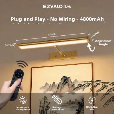 EZVALO | Remote Controlled No-drilling Wireless Wall Light for Photo Display