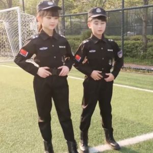 【Local Ready stock】Police Costumes for Kids SWAT Boy Army Cosplay Uniform Clothing Gift Set