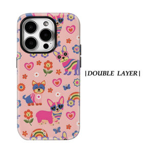 Rainbow Dog For Magnetic Phone Case for IPhone 17 16 15 14 13 Pro Max Plus Single Double-layer tough Case