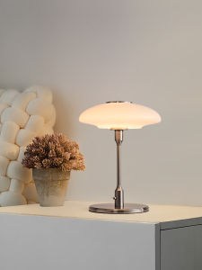 Modern Simplicity Glass Table Lamp Bedroom Headboard Light Designer Living Room Study Ambiance Lamp Mid-Century Style Iron Body LED Light