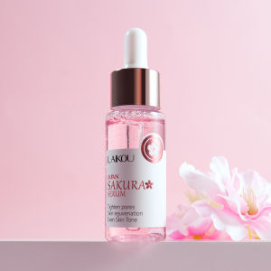 Sakura Whitening Face Serum Anti Aging Fade Fine Lines Tighten Pores Improve Melanin Pigment Dull Moisturizer Brighten Skin Care