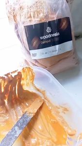 Dempul PUTIH Kayu Jati Mahoni Water Base Woodnesia Plamur Kayu Number one Woodstain