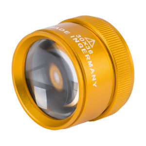 Portable 30X Magnifying Glass Handheld Lightweight K9 Optical Lens Jewelry Appraisal Monocle Magnifier Loupe for Watch Repair