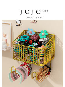 Wall-Mounted Hair Tie Organizer Box Jojos L.P.D. Mr. Grocery Master Cosmetic Hair Accessory Storage Box for Children
