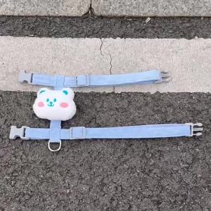 Adjustable Dog Harness for Small Dog Leash Breashable Small Cat Harness and Leash Sets Pet Harness Out Walking Dog Accessories