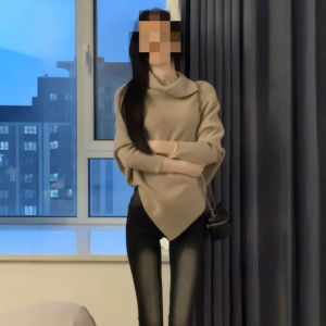 CHANGTONG | Unique Batwing Irregular Knit Top