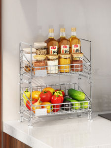 Stackable 304 Stainless Steel Large Capacity Kitchen Shelf