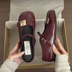 SENYUMI | Womens Flat Heel Open-Back Slipper Soft Bottomed