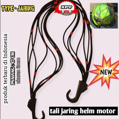 termurah banget tali jaring helm gepeng ||tali pengikat barang|| tali bagasi multifungsi