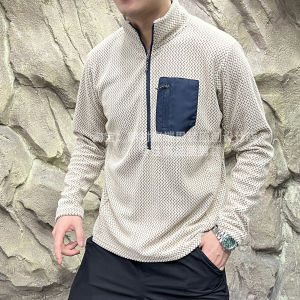 Quick Dry Half Zipper Z Shaped Knit Couple Hoodies R1 Series 280g Cationic Technology Outdoor Style Breathable Autumn Winter Sweatshirts