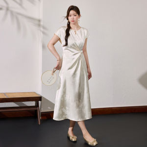 Plus Size New Chinese Style Summer Slimming Long Dress