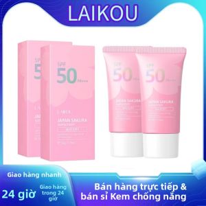 Kem Chống Nắng Da Mặt Sakura SPF50 - Kem Dưỡng Ẩm Chống Tia Cực Tím Gel Cách Ly Cho Mọi Loại Da Kem Làm Trắng Hoa Anh Đào