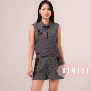 RIMINI - Setelan Wanita Yukensi Tweed Kerah Shanghai Cheongsam XS-XL -YiXiao Set 5169-5230717