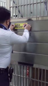 Dsign No ID No Entry 10x4inches for school offices etc. l waterproof l sticker signages l 1pc 3pcs. and 5pcs