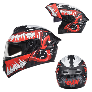 AD | Lightweight 4-Season Certified Flip-Up Motorcycle Helmet