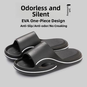 MONLEYTA | Mens Summer Outdoor Wear Anti-Slip Odor-Resistant Slippers Home Bathroom Indoor Comfortable EVA Flat Sandals Simple Style
