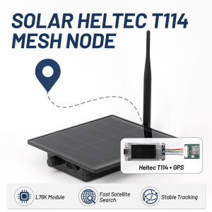 Solar LoRa Repeater Built in Heltec T114 GPS Module Compatible Meshtastic GNSS Tracker NRF52480 with SX1262 for Meshcore LoRawan