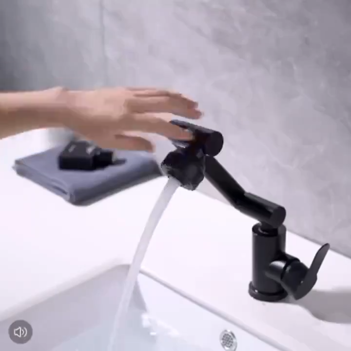 ZC 1080 Degree Rotating Kitchen Faucet Stainless Steel with Dual Spray Modes Hot Cold Water Anti-Rust Sink Tap
