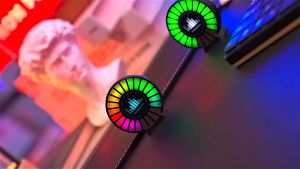 Lampu LED RGB Car Music Rhythm Parfum Mobil USB Plug-in 22 LED