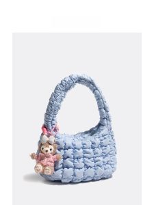 MABULA | MABULA Korean Style Simple Folded Cloud Bubble Bag Lightweight Luxury Versatile Shoulder Bag Underarm Bag For Everyday Use