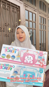 Mainan Anak CHILD SAFETY FENCE 995-7102A/7103A Pagar Bayi Anak Play Fence Lipat Karakter Anti Jatuh