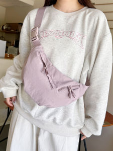 Casual Japanese Style Dumpling Shape Crossbody Bag Lightweight Commuter Womens Bag Single Shoulder Sling Bag Nylon Material