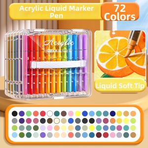Water-washable Stacking Capable Markers High Coverage Soft Tip