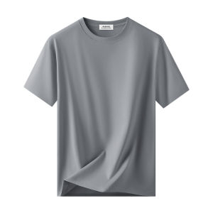 Miiow | Mens Modal Ice Silk Cool Feeling Breathable Short Sleeve T-Shirt Mint Plant Extract Half Sleeve Summer New Style MiiOW Cat Person