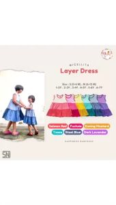 Micellita Layer Dress Anak Perempuan 1-7 tahun