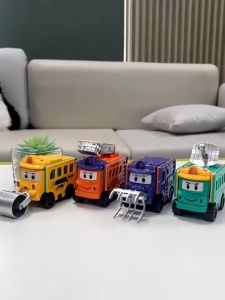 Deformable Reverse Car Toy Childrens Car Educational Warrior Engineering Car roller excarator crane breaking car Back Pull Cars Transformable Toy Christmas Gift