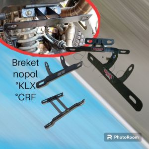 Dudukan Nopol Breket nopol Motor KLX CRF 150 presisi