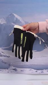 Warm Winter Finger Gloves Non Slip Cold Resistant Touch Screen Windproof for Outdoor Driving Mountaineering Sports