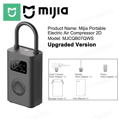 ​MIJIA 100% Original Portable Air Compressor 2150psiPreset Pressure Stop When FullAir Pump6 ModeLightweight Electric