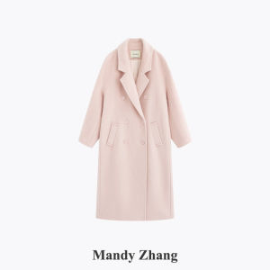 Elegant Lapel Wool Alpaca Long Overcoat