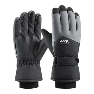 Jeep | Jeep Touchscreen Waterproof Thickened Fleece Anti-slip Gloves For Cycling And Skiing Winter Cold Resistance Outdoor Leisure