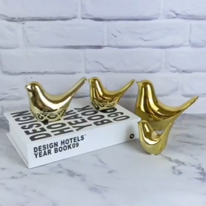 Eyre Pajangan Hiasan Meja Burung Emas Golden Bird Ornament Premium Nordic Kreatif Emas Keramik Kerajinan Burung Kecil Ornamen Ruang Tamu Rumah Lembut Dekorasi Desktop Dekorasi Dekorasi Hadiah Hadiah Ulang Tahun