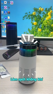 Máy Lọc Không Khí Xe Hơi HEPA K3-Neon Plasmacluster 360 Khử Mùi Diệt Khuẩn Lọc Bụi Mịn Tạo Ion Đèn LED RGB Cao Cấp