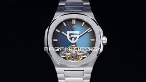 PAGANI DESIGN New Mechanical Hollow-Out Tourbillon Men Watch Sport Elegant Sapphire Waterproof Watch Japan Movt 316L Steel Clock