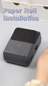 P2 Mini Thermal Self-adhesive Printer White Label for Home Office Clothing Food Wireless Sticker Print Marker with Paper Rolls