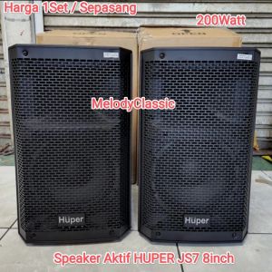 Speaker Aktif HUPER JS7 8inch 200Watt Active JS 7 Sepasang Original