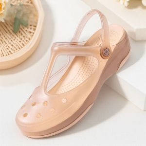 รองเท้าแตะส้นเตี้ยแบบสวมสำหรับผู้หญิง VEBLEN 2025 รองเท้าแตะแบบสวมสำหรับกลางแจ้งในช่วงฤดูร้อน รองเท้าแตะแบบสวมครึ่งหัว รองเท้าแตะพื้นนุ่ม รองเท้าแตะชายหาด